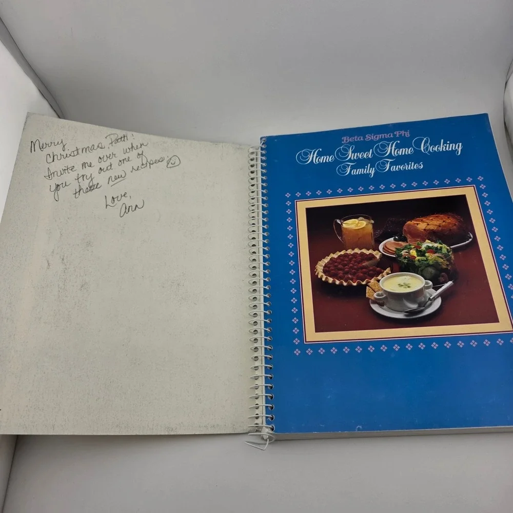 Beta Sigma Phi Cookbook Lot 3 Spiral Bound Vintage Americana Retro Culinary